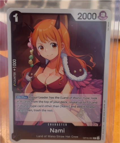 Nami OP16-091 The Time of Battle — front