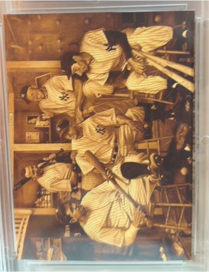 New York Yankees Legends Card Babe Ruth Gehrig Derek Jeter Mantle DiMaggio — front
