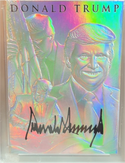 2022 Merrick Mint Donald Trump Silver Signature Edition 10 Hologram — front