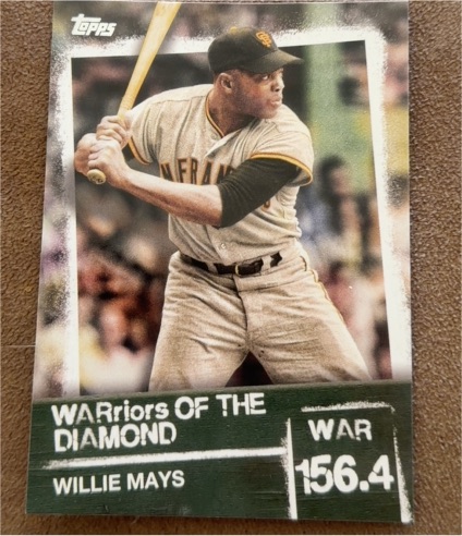 2020 Topps Warriors of the Diamond #WOD-4 Willie Mays — front