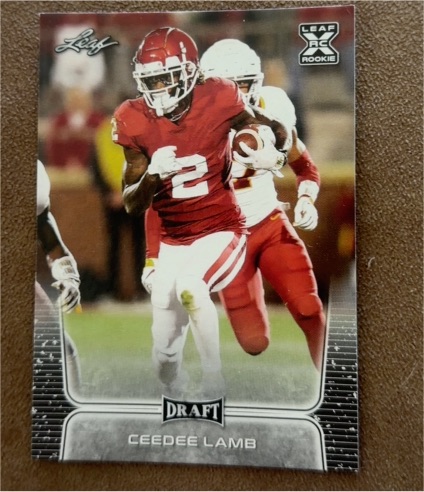 2020 Leaf Draft #06 CeeDee Lamb — front