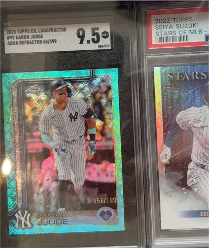 2025 Topps Chrome #99 Aaron Judge — front