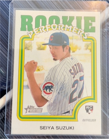 2022 Topps Heritage High Number Rookie Performers #RP-13 Seiya Suzuki — front