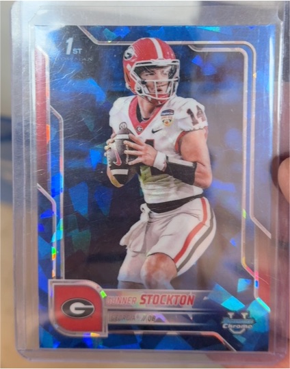 2025 Bowman Chrome University Sapphire #131 Gunner Stockton — front