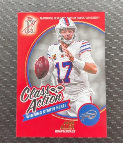 2025 Topps Signature Class #CA-4 Josh Allen Class Action — front