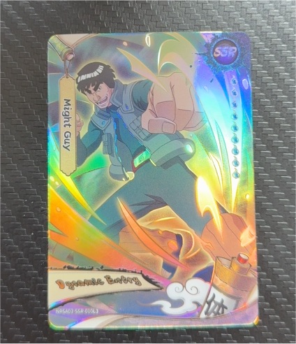 2002 Kayou Naruto #NRSA03-SSR-010L3 Might Guy Dynamic Entry — front