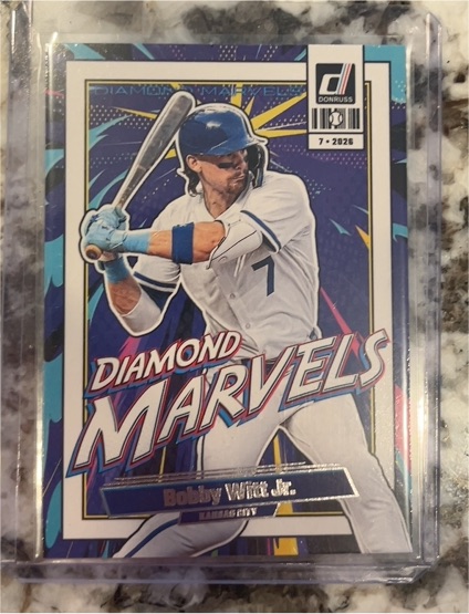 2026 Donruss Diamond Marvels #9 Bobby Witt Jr. — front