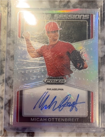 2022 Panini Prizm Draft Picks #SS-MO Micah Ottenbreit Signing Sessions — front