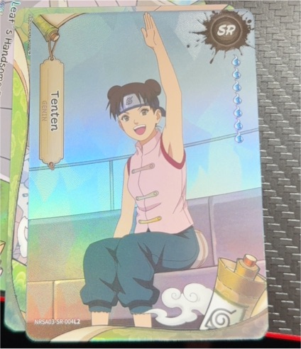 2025 Kayou Naruto #NRSA03-SR-004L2 Tenten SR — front