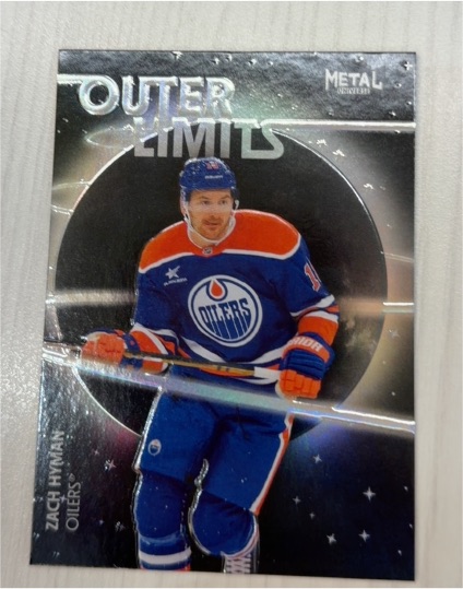 2025-26 SkyBox Metal Universe Outer Limits #OL-55 Zach Hyman — front
