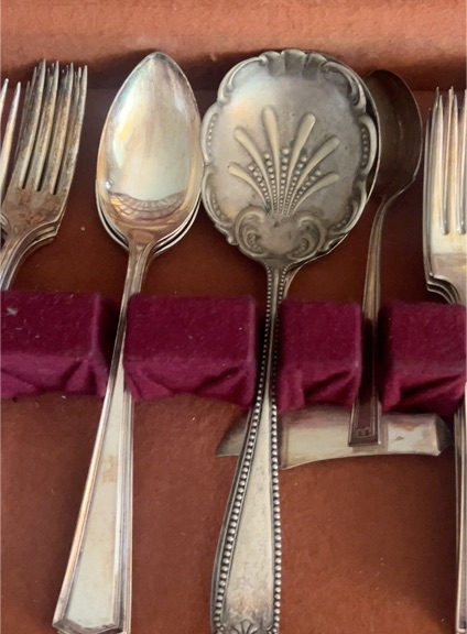 1913 Roanoke Silverplate Flatware Spoon — front