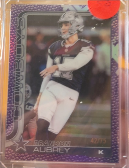 2025 Topps Chrome #42 Brandon Aubrey — front