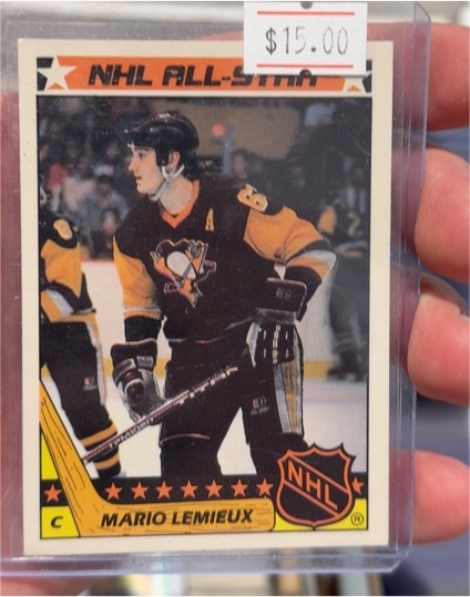1987-88 Topps #11 Mario Lemieux NHL All-Star Sticker — front