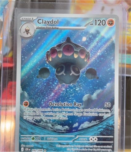 2023 Pokémon Chaos Rising #092 Claydol Illustration Rare — front