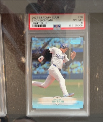 2025 Topps Stadium Club #58 Shohei Ohtani Light Blue Foil — front