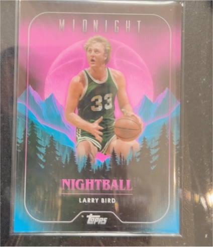 2023-24 Topps Midnight Nightball #NB-17 Larry Bird — front