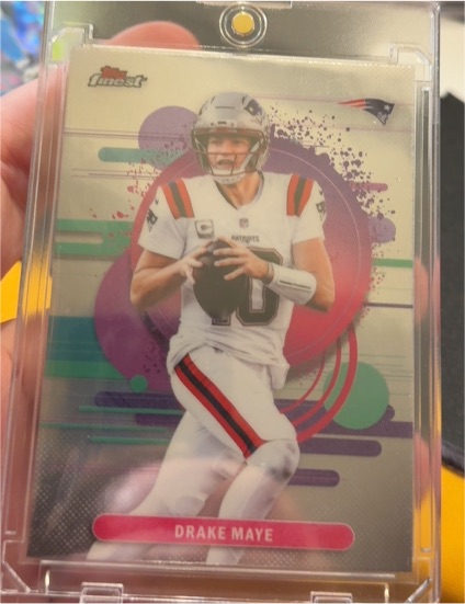 2025 Topps Finest #142 Drake Maye — front