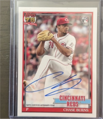 2026 Topps Series 1 #91A-CBU Chase Burns — front