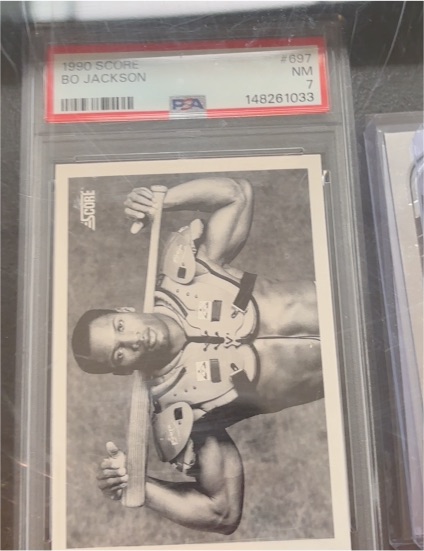 1990 Score #697 Bo Jackson — front