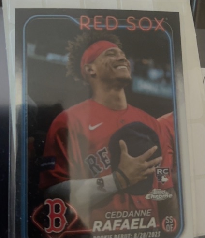 2024 Topps Chrome Update #USC44 Ceddanne Rafaela Rookie Debut Boston Red Sox — front