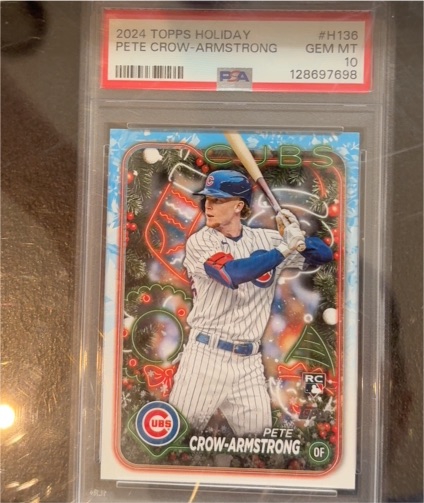 2024 Topps Holiday #H136 Pete Crow-Armstrong — front