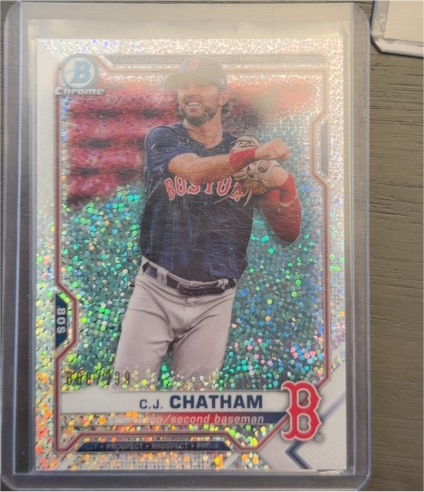2021 Bowman Chrome Prospects #BCP-113 C.J. Chatham — front