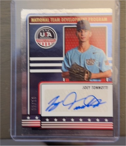 2023 Panini Stars & Stripes #NTDP-JT Joey Tonnotti — front