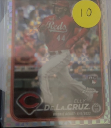 2024 Topps Chrome Update #USC150 Elly De La Cruz Rookie Debut X-Fractor — front