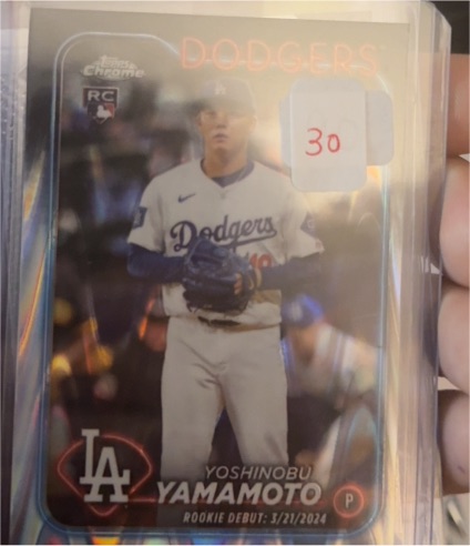 2024 Topps Chrome #18 Yoshinobu Yamamoto — front