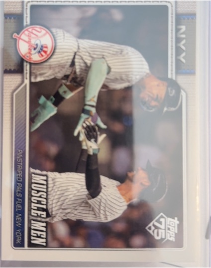 2026 Topps Series 2 #479 Aaron Judge Cody Bellinger Yankees Muscle Men — front