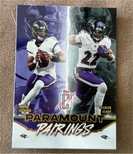2025 Topps Signature Class Paramount Pairings #PP-18 Lamar Jackson Derrick Henry — front