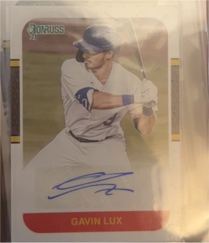 2021 Donruss Retro 1987 Signatures #87S-GL Gavin Lux — front
