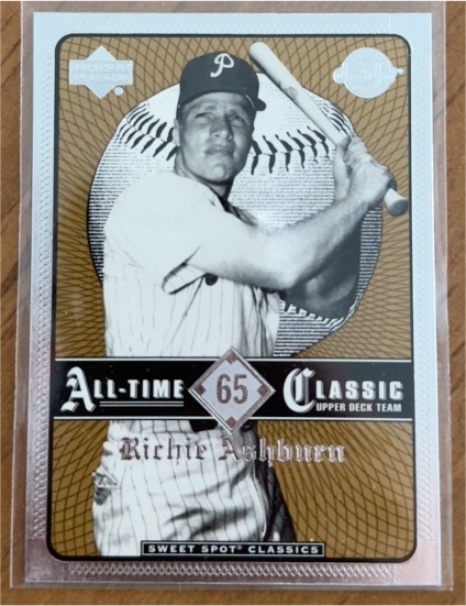 2002 Upper Deck Sweet Spot Classics #65 Richie Ashburn — front
