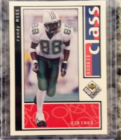 1998 Upper Deck Choice #200 Randy Moss Rookie Card — front