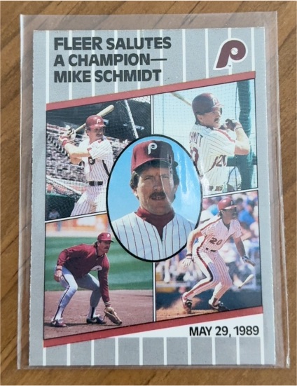 1989 Fleer Update #U-131 Mike Schmidt — front