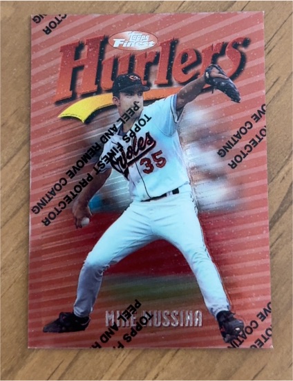 1997 Topps Finest #95 Mike Mussina — front