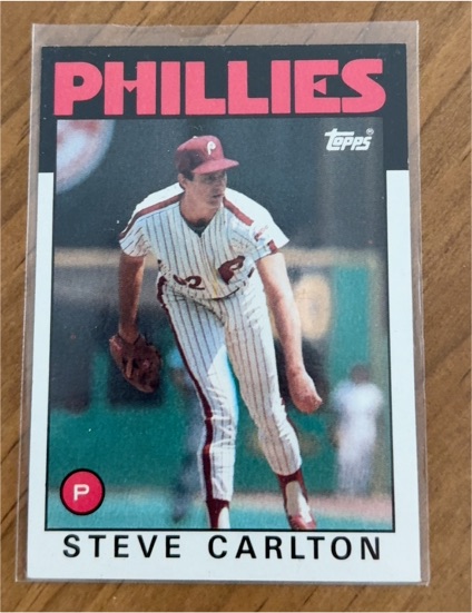 1986 Topps #120 Steve Carlton — front