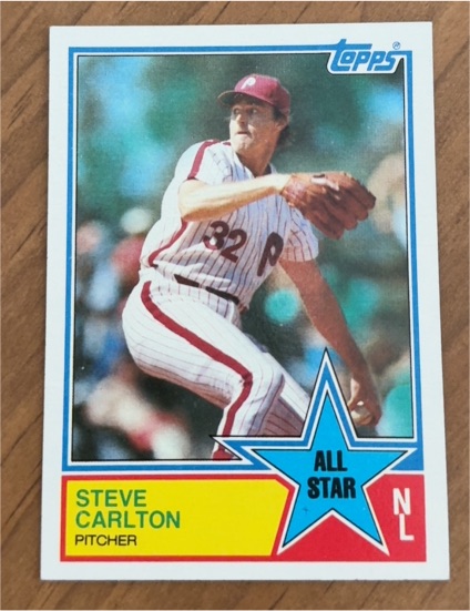 1983 Topps #406 Steve Carlton All-Star — front