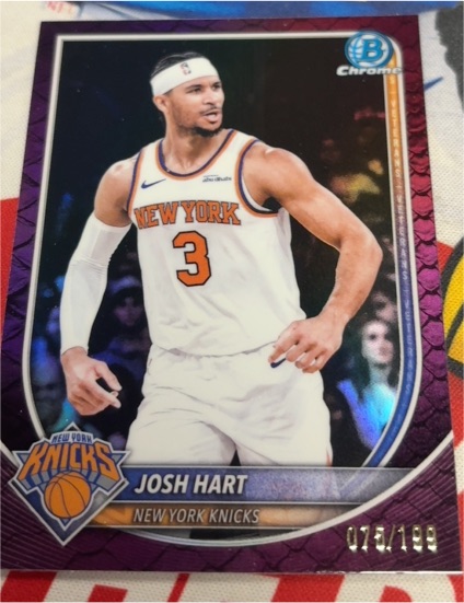 2025 Bowman Chrome #153 Josh Hart — front