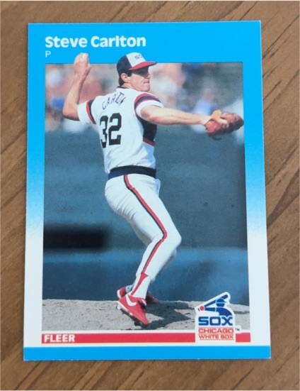 1987 Fleer #490 Steve Carlton — front