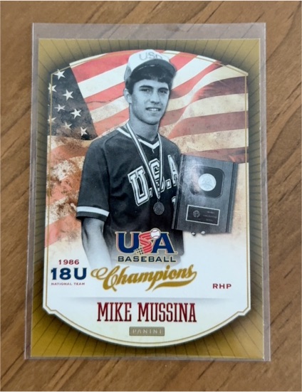 2013 Panini USA Baseball Champions #13 Mike Mussina — front