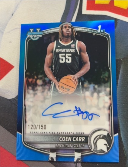 2025 Topps Bowman Chrome #CPA-CC Coen Carr — front