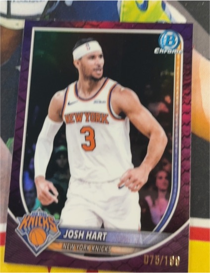 2025 Bowman Chrome #153 Josh Hart — front