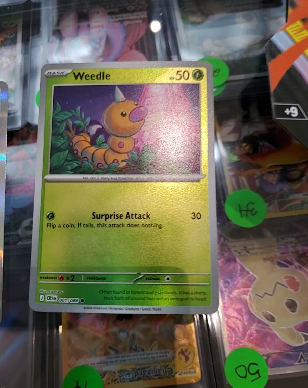 2026 Pokémon ME04: Chaos Rising #001 Weedle — front