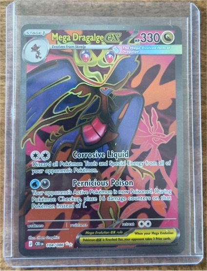 2015 Pokémon Mega Dragalge EX 104/086 — front