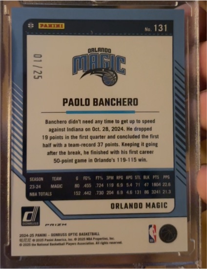 2024-25 Panini Donruss #131 Paolo Banchero — front