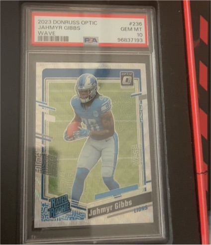 2023 Donruss Optic #236 Jahmyr Gibbs — front