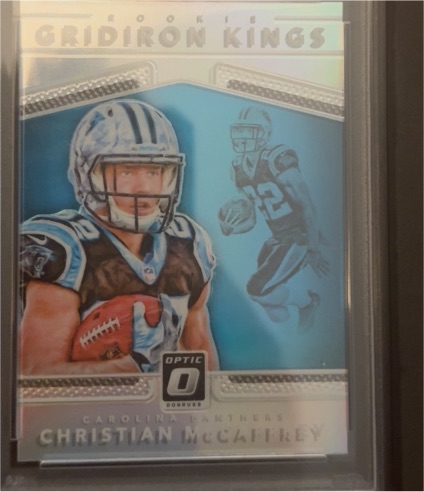 2017 Donruss Optic #10 Christian McCaffrey Rookie Gridiron Kings — front