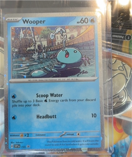 2024 Pokémon SV Scarlet & Violet Promo #155 Wooper — front