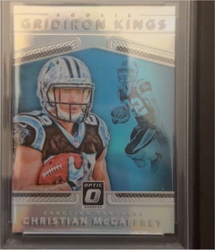2017 Donruss Optic #10 Christian McCaffrey Rookie Gridiron Kings — front